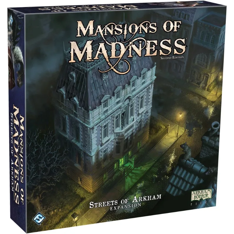 

Mansions of Madness Streets of Arkham Cooperative Board Game Expansion for Ages 14 and up