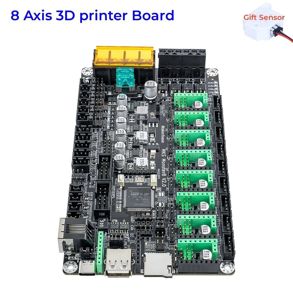 MKS Monster8 v2 motherboard 32 Bit Monster controller mainboard 3D