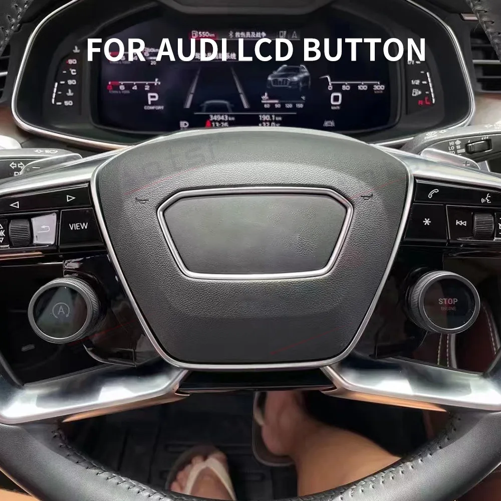 

For Audi A4 S4 A5 RS5 A6 A6L A7 RS7 A8 Q3 Q5 Q7 Q8 Interior Steering Wheel LCD Knob Control Button Touch Screen Car Accessories
