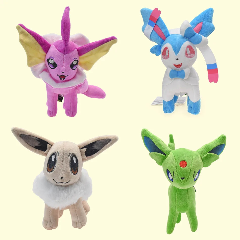Pokemon Eevee Evolution Peluche Peluche Anime Figure Flareon Vaporeon Umbreon Leafeon Sylvion Bambola Di Pezza Kid Regalo Di Natale