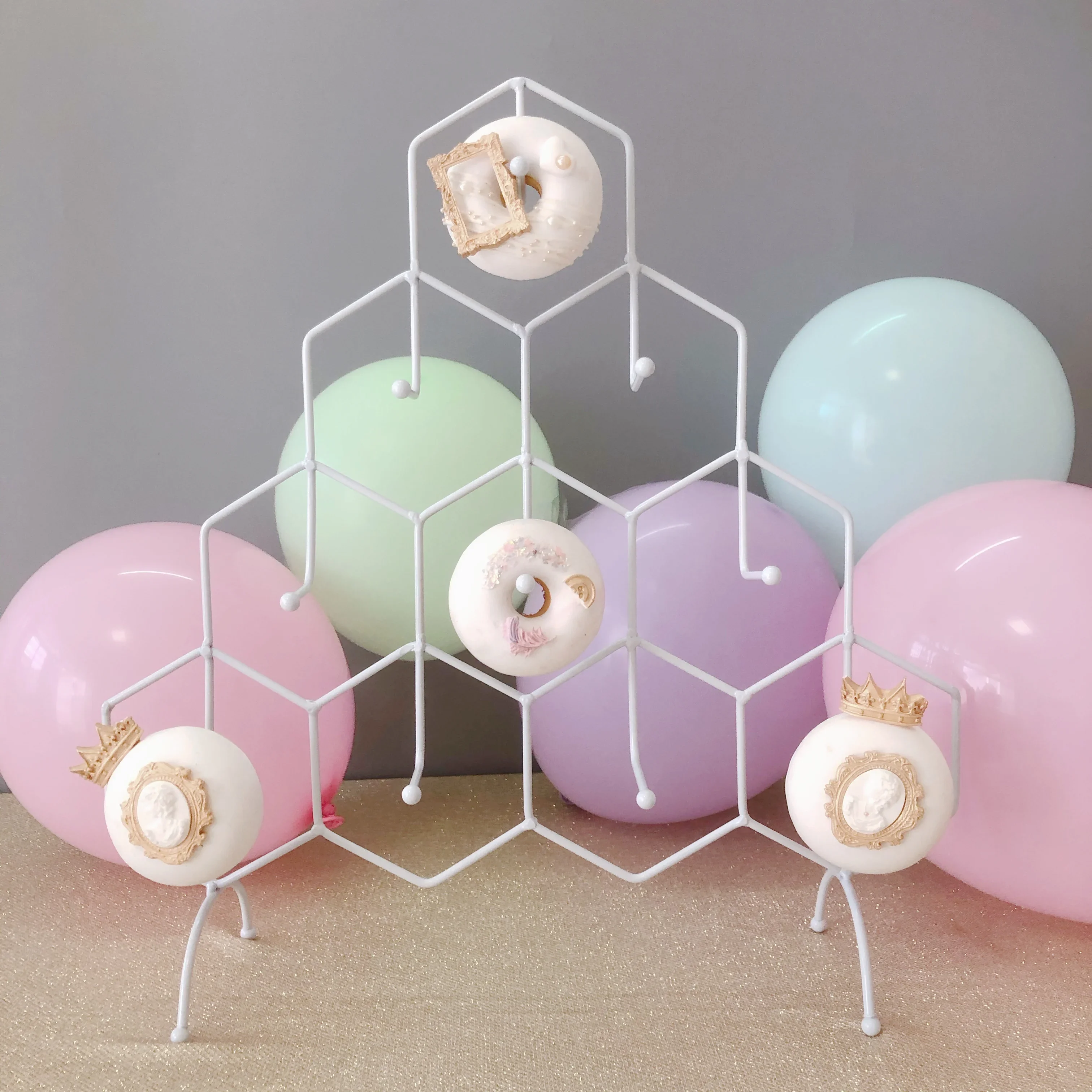 달콤한 도넛 디스플레이 홀더 랙 결혼식 생일 디저트 식기 도넛 케이크 플레이트 파티 장식