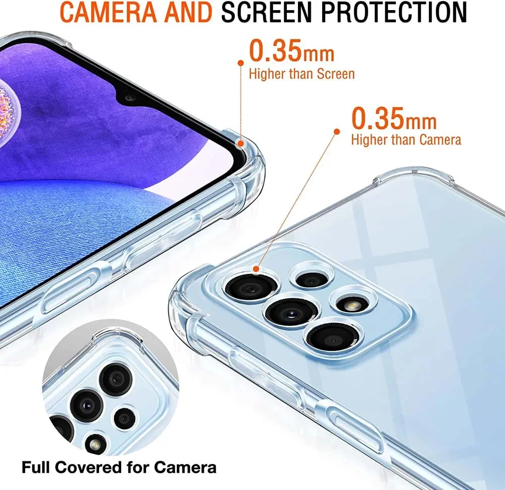 Durable Clear Air-Bag Phone Case - 1.5MM Thick Protective Cover
