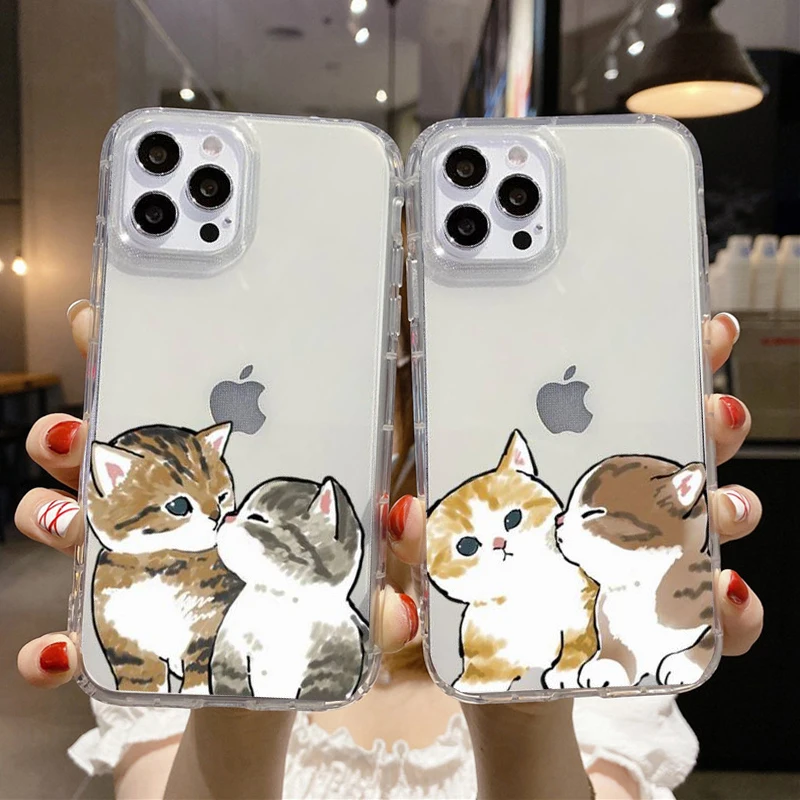 Super Funny 3D ear pink Bow Knot tail cat silicone phone case for iphone 15  Pro Max 11 12 Pro 13 14Pro Max soft shockproof cover