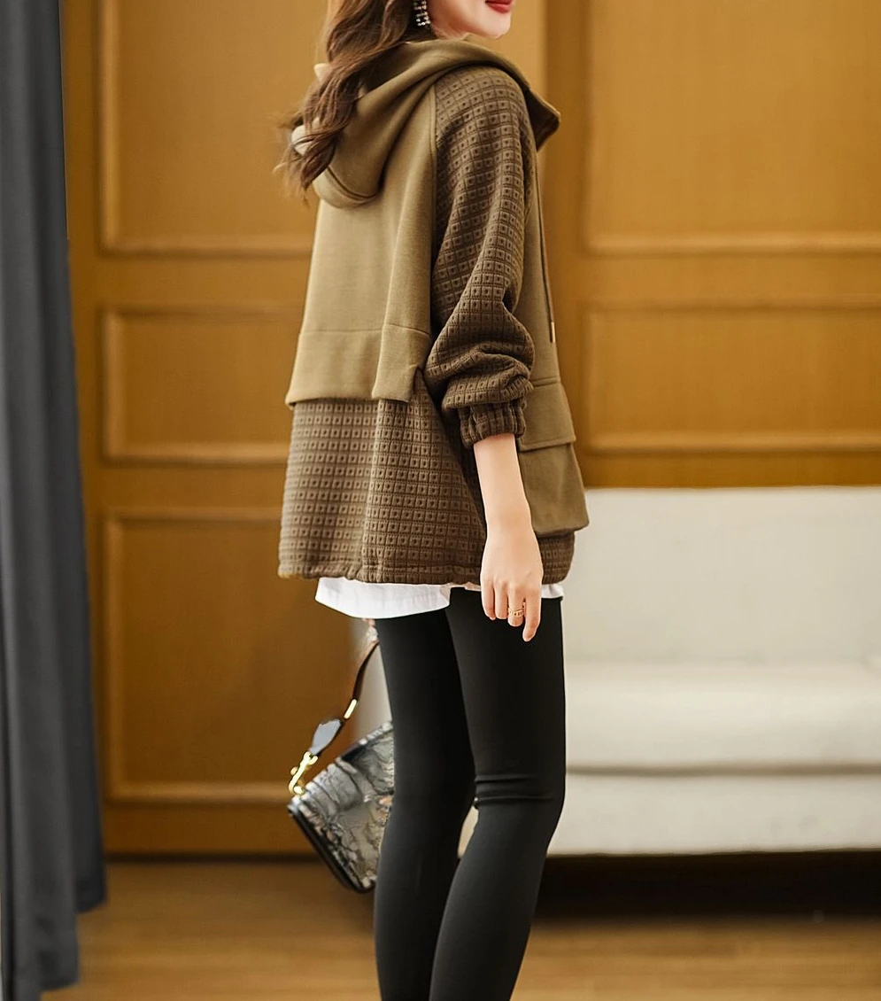 女性用フード付きスウェットシャツ 婦人服 ぴったりフィット 無地 ジッパー付き 厚手の暖かい綿パッド入りパーカー エレガントなアウター 女性用フード付きスウェットシャツ,ジッパー付きルーズスポーツ