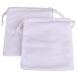Set of 25 Colorful Velvet Drawstring Gift Bags for Jewelry Packaging and Display (White11)
