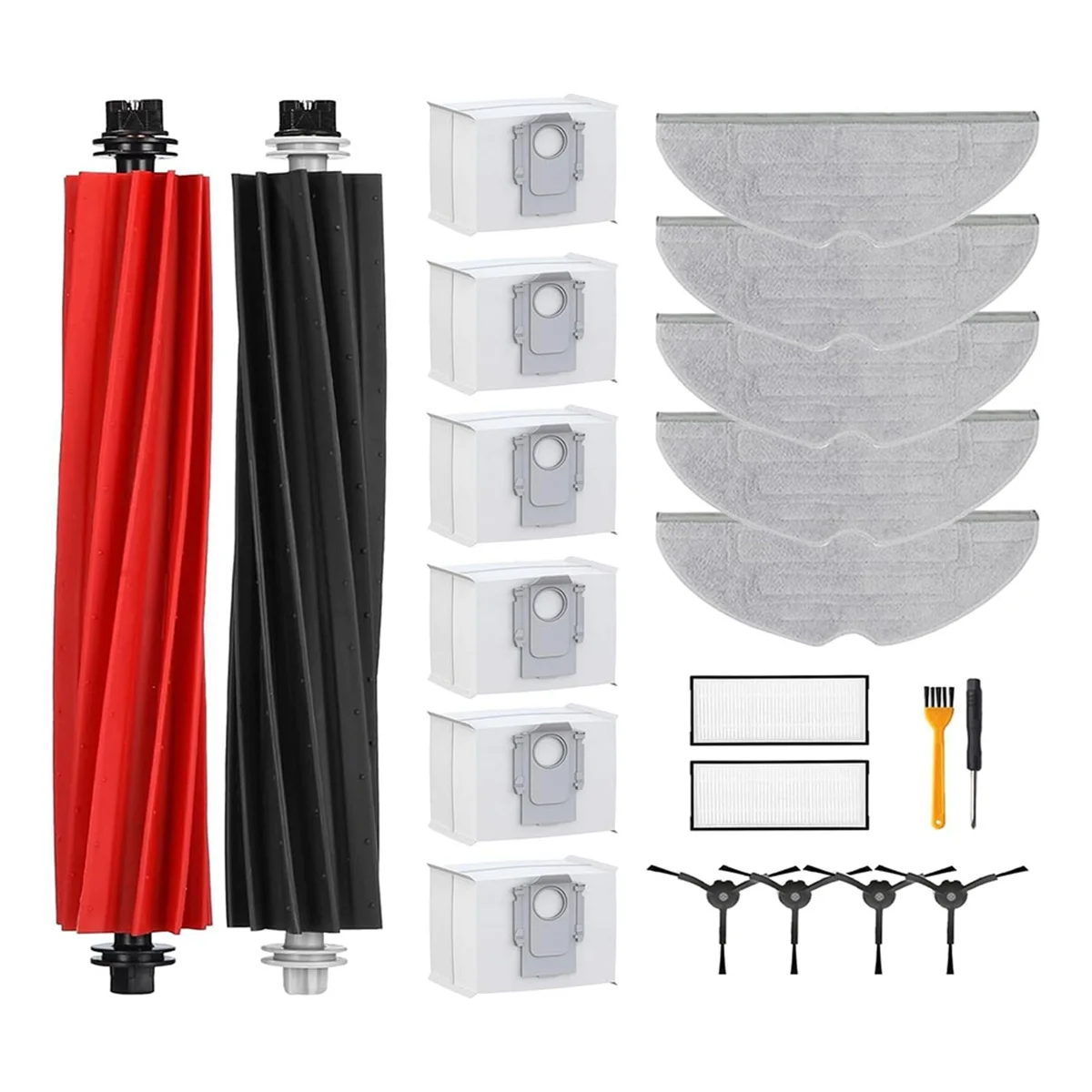 

Аксессуары для робота-пылесоса Roborock S8 Pro Ultra, основная боковая щетка, HEPA фильтр, Швабра, тканевые мешки для пыли, запасные части