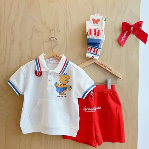 2026 Summer Baby Boys Printed Cotton T Shirts + Shorts Pants Suits Kids Clothes Girls Dress Cartoon Dogs Tank Top Trousers 2-9Y - Image 6