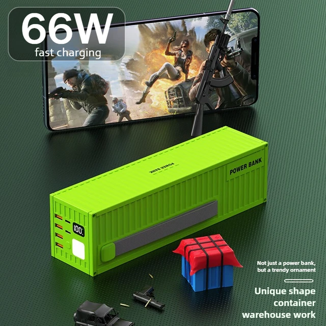 66W Fast Charging Large Capacity Portable Charger 100000mAh External Battery for IPhone Samsung Huawei Xiaomi