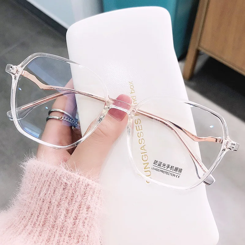 Farsightedness Glasses For Vision 2 2.25 3 Plus Fashion Anti Blue Light Square Eyewear Clear Lens Optical Reading Glasses Women 2