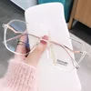 Farsightedness Glasses For Vision 2 2.25 3 Plus Fashion Anti Blue Light Square Eyewear Clear Lens Optical Reading Glasses Women 2