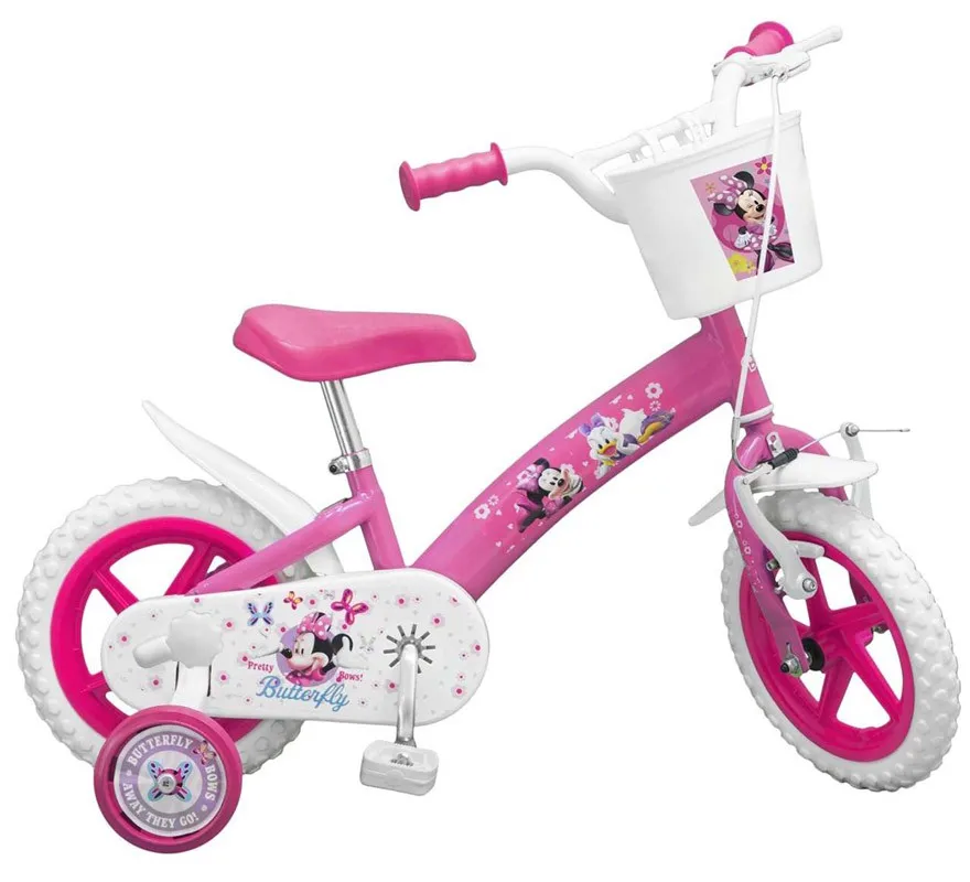 Bicicleta 12" Minnie 3-5 Años - Minnie/Minnie Mouse - Bicis, Motos, Triciclos y Patinetes -