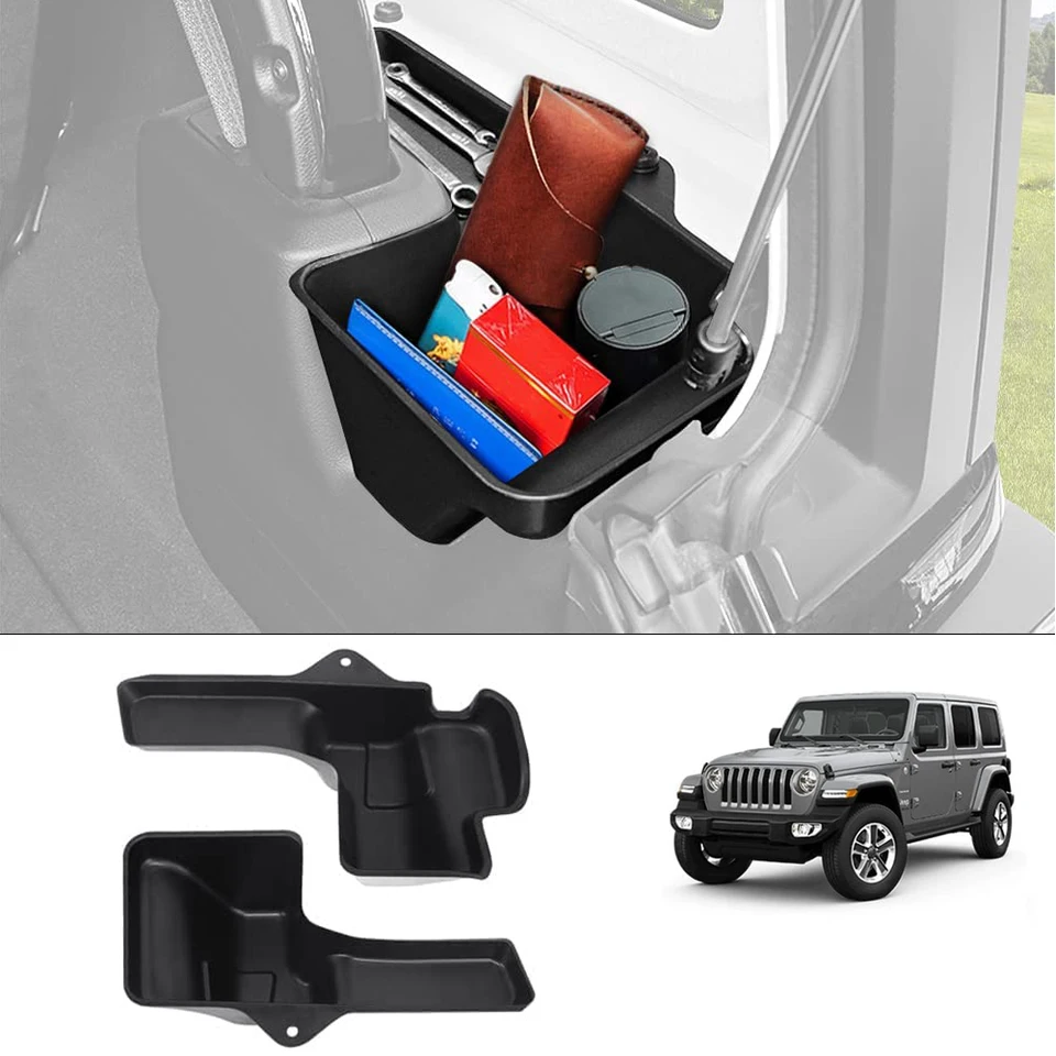 Scatole Portaoggetti Per Bagagliaio Jeep Wrangler JL/JLU 4 Porte - Organizer Posteriore Impermeabile - Foto 6
