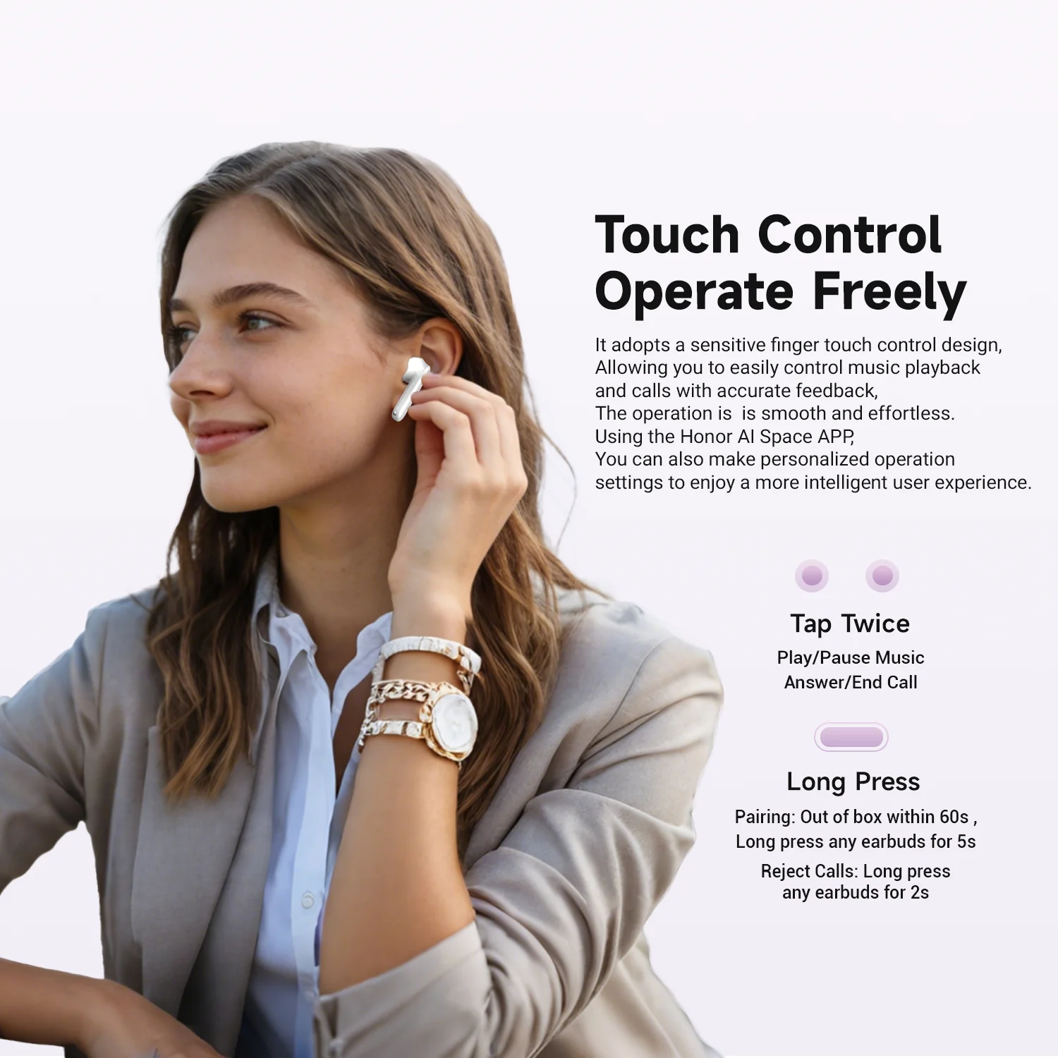 Honor X7e Active Earbuds Image 6