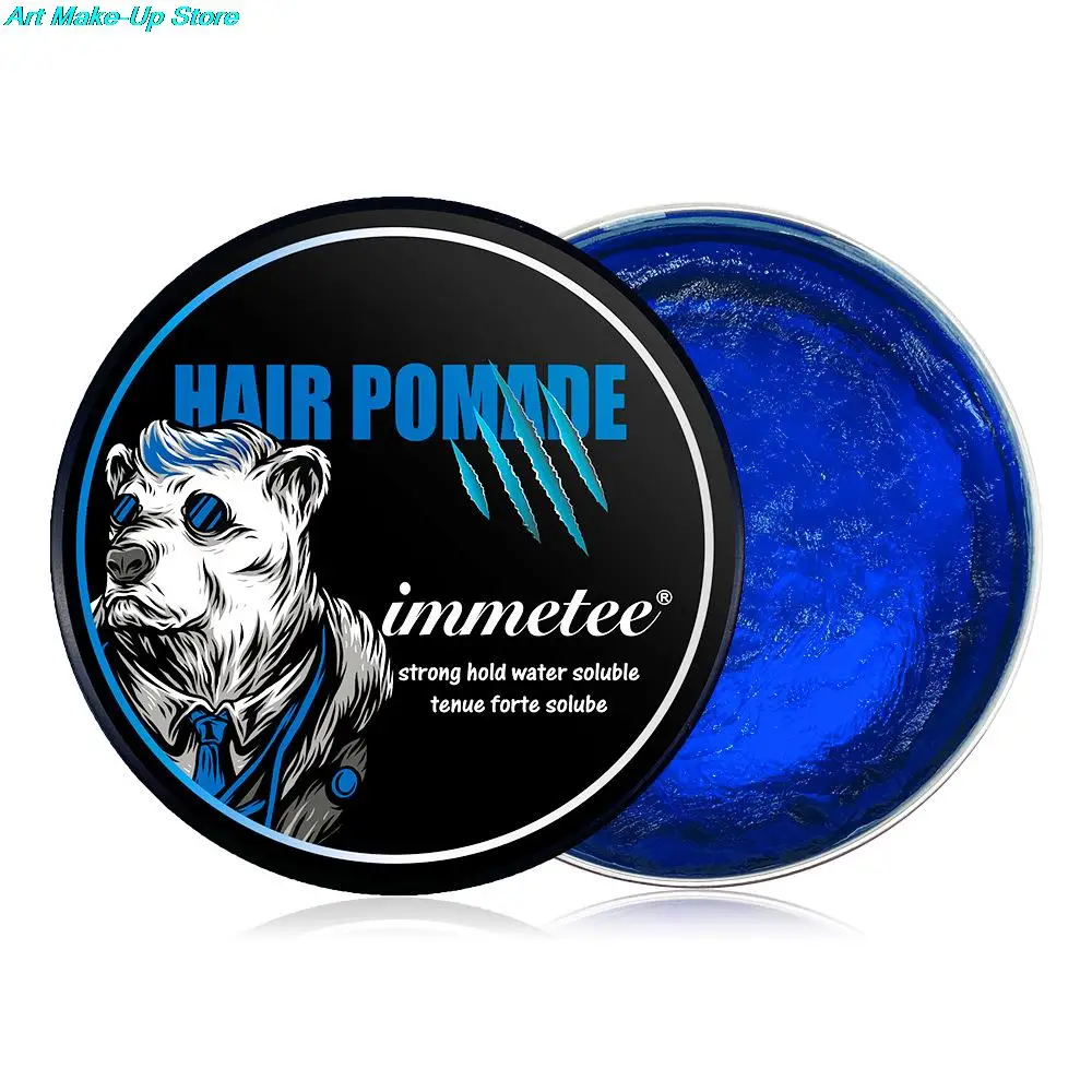 Blue hair wax