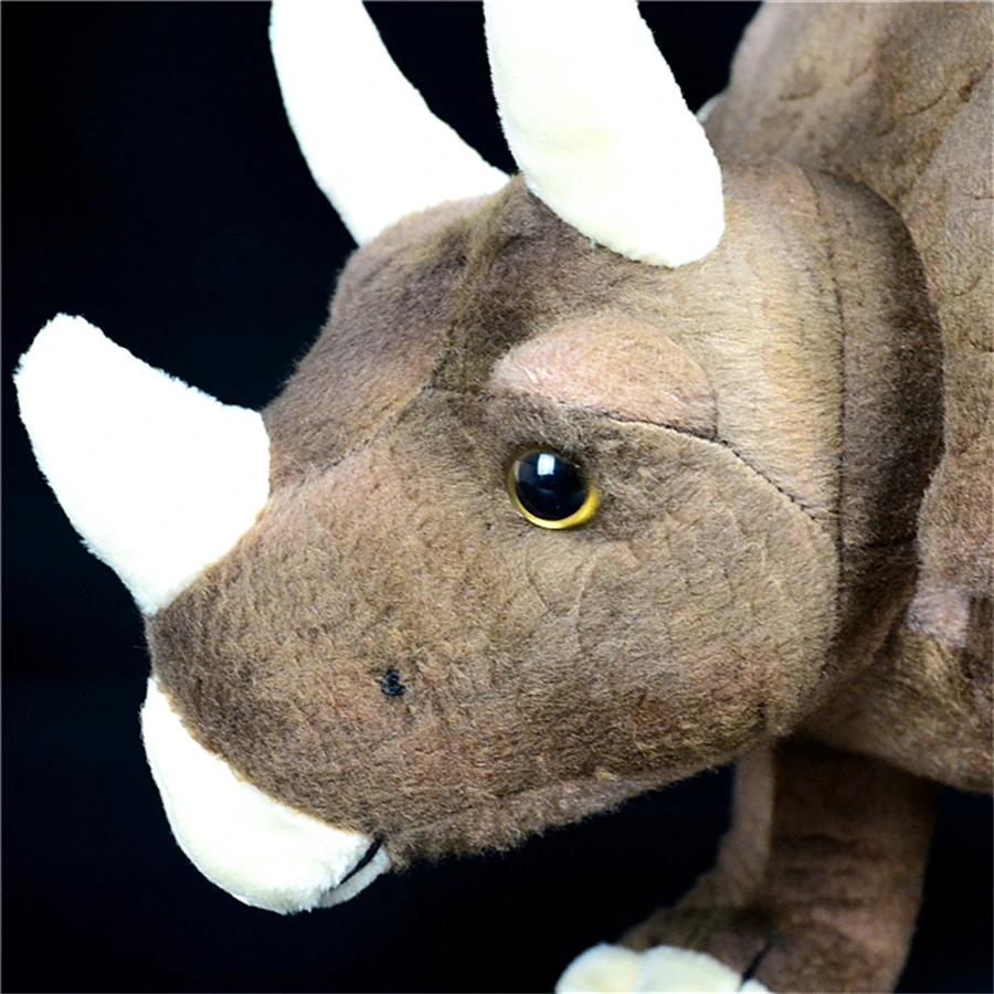 Triceratops High Fidelity Anime Cute Jurassic Plushie Dinosaur Plush Toys Lifelike Animals Simulation Stuffed Doll Kawai Toy Kid 5