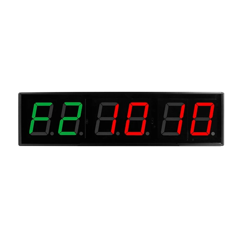 

Screen Gym Timer 1.5 Inch Digits Count Down/Up Timer Boxing Cycle Interval Clock Stopwatch Fitness Training Black EU Plug