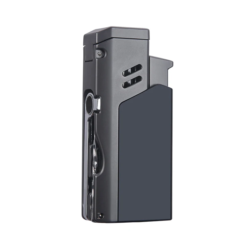 CIGARLOONG Cigar Lighter Straight Flush High-Grade Multifunctional with Hole Opener Through the Needle Windproof for Men