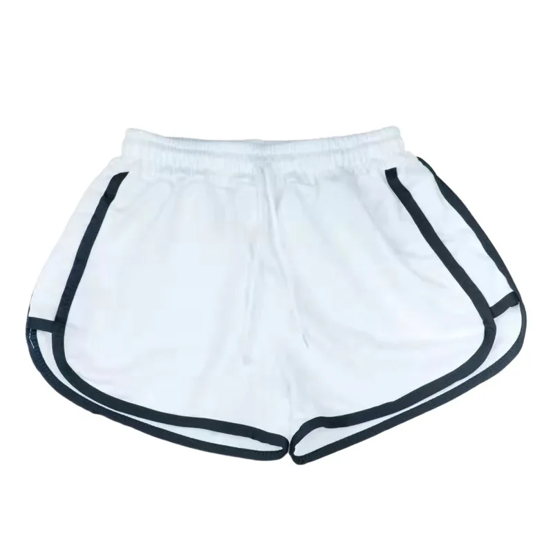 Summer Women's Shorts with High Elastic Drawstrings Wide-leg Sweat-absorbent Shorts Fitness Running Shorts Casual Loose