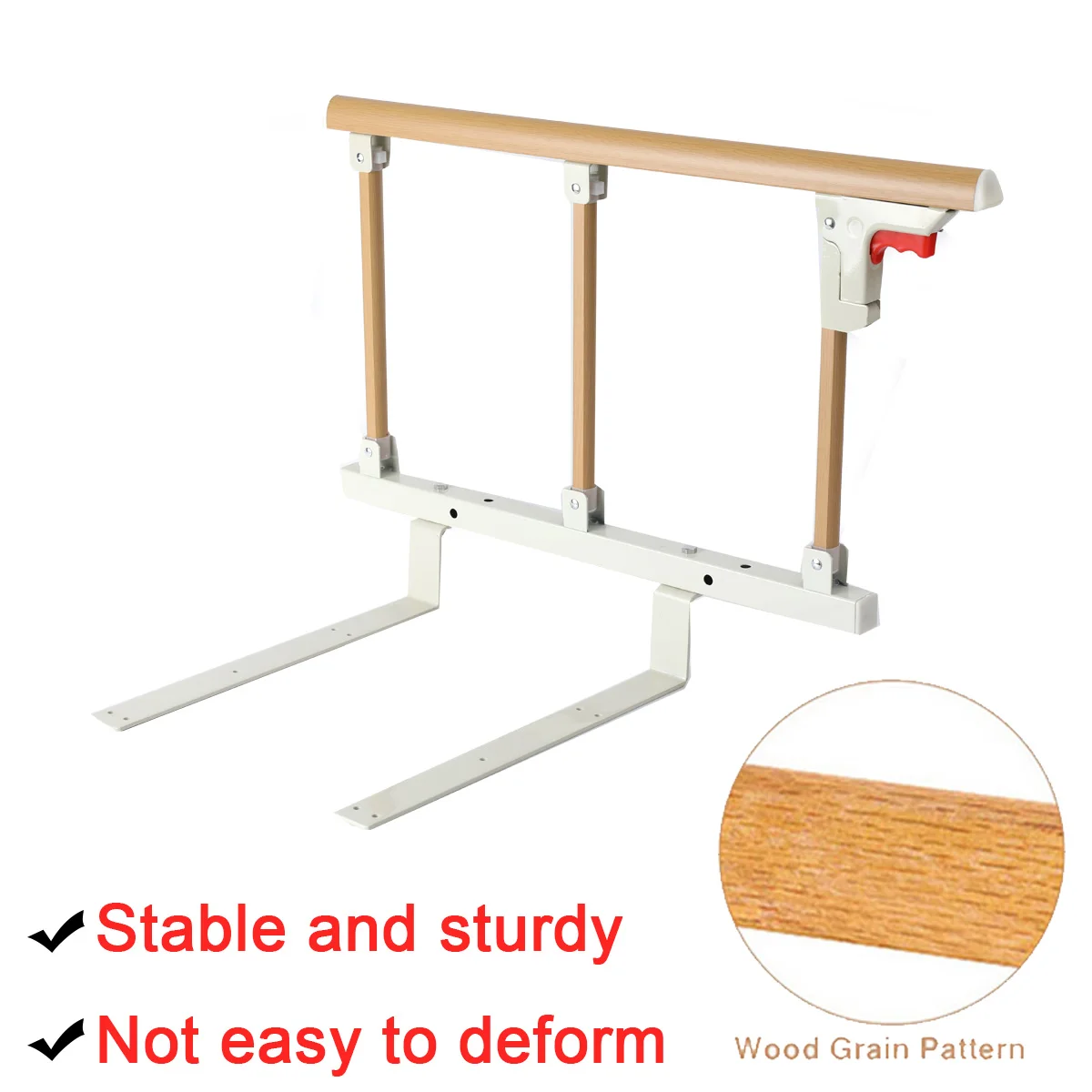 Bettgitter-Einfassung Faltbare Bettgitter für Erwachsene Sicherheitsbarriere Sicherheitsgeländer für Senioren Bettgitter mit Sicherheitsgriff – Detail 17
