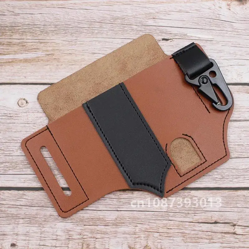 Description Picture 3 of itemLeather Sheath For Leatherman Multitool Sheath EDC Pocket Organizer Hunt Tactical Knife Pouch Flashlight Camping Outdoor Tool