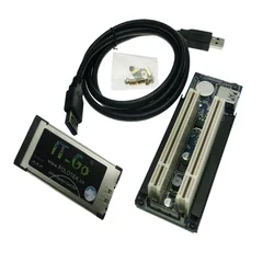 Adaptador de tarjeta vertical para ordenador portátil, tarjeta de sonido PCI de 34 a 2 ranuras PCI de 32 bits, serie paralela