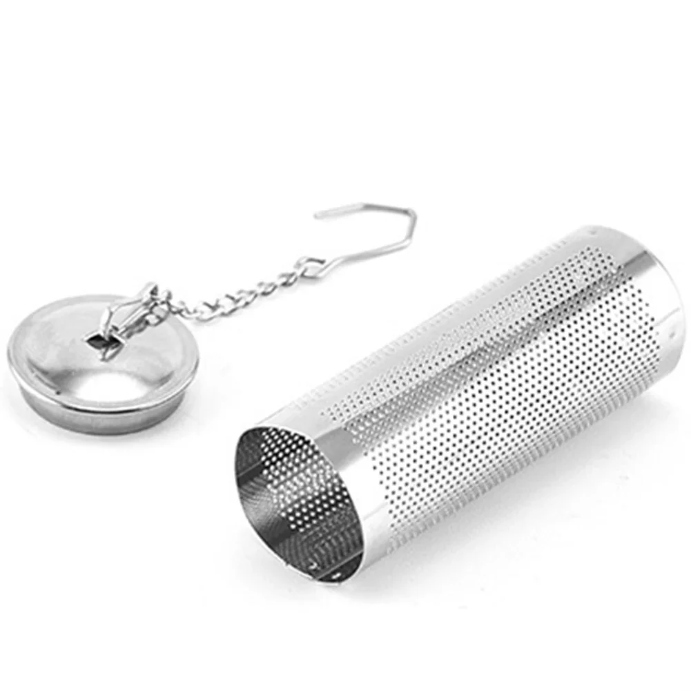 Tea Infuser Tea Strainer Tea Filter Tea Ball Strainers Stainless Steel Mesh Filters Infuser Chain Hook Rust Resistant For Braised Soup Make Tea Spice Ball Infuser