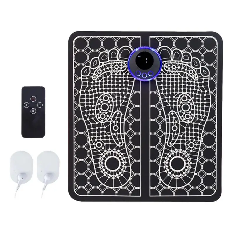 

Electric EMS Foot Massager 8 Modes 19 Levels Accessories Pulse Muscle Stimulator Foldable Foot Massage Pad Relief Pain Relax