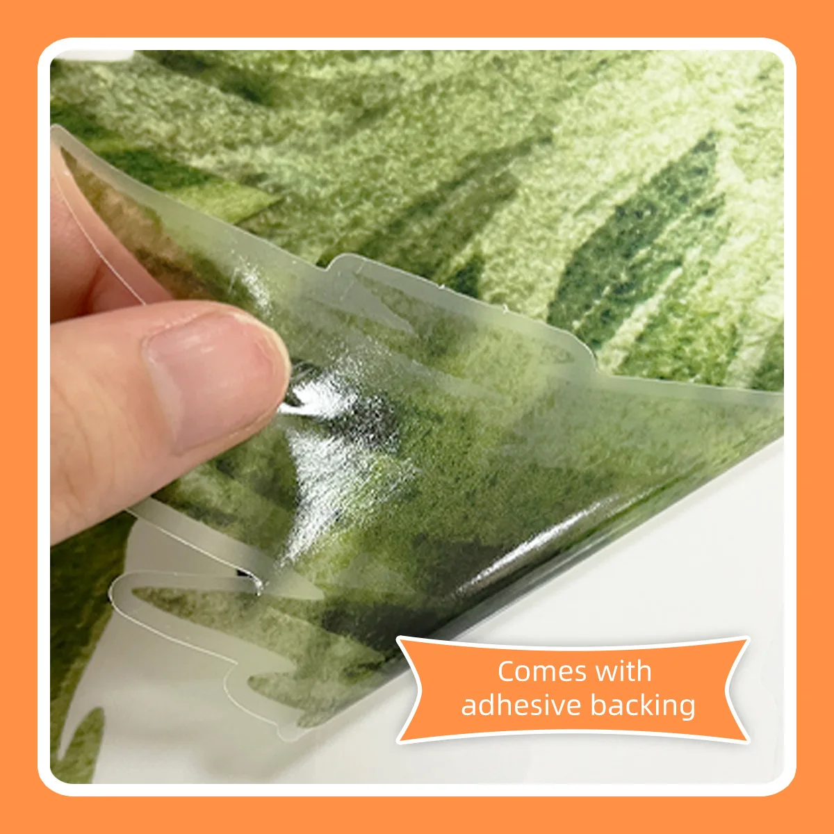 Forest Friends Self-Adhesive Wall Decals 2-Piece Cartoon Animal Wall Stickers Set with Deer Fox Geese Trees for Kids' Room Decor