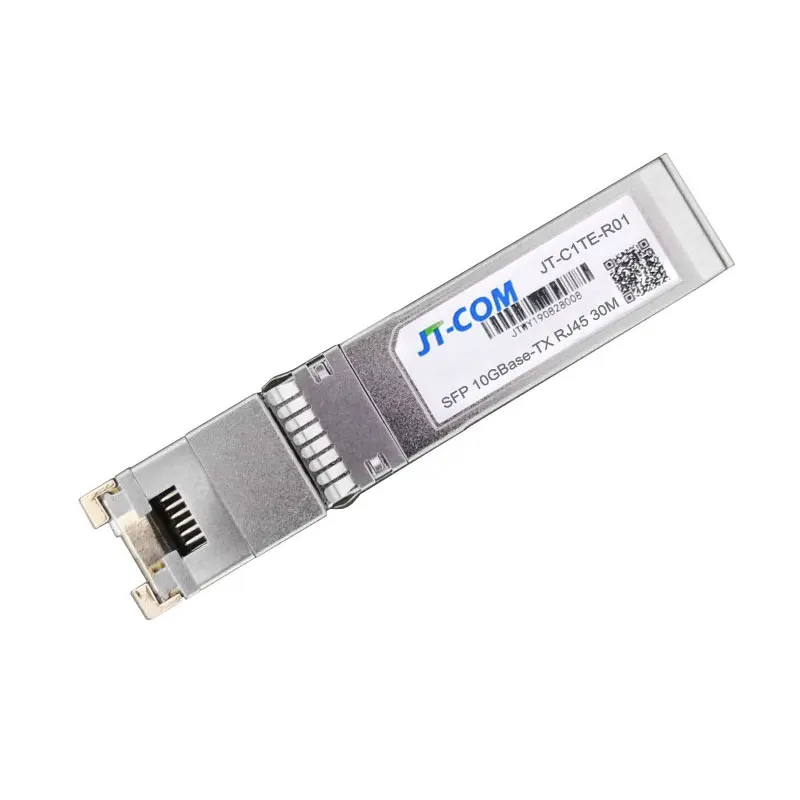 10G RJ45 구리 SFP 모듈 10GBase-Tx 이더넷 광섬유 FTTH 시스코/미크로틱 스위치와 호환 30m