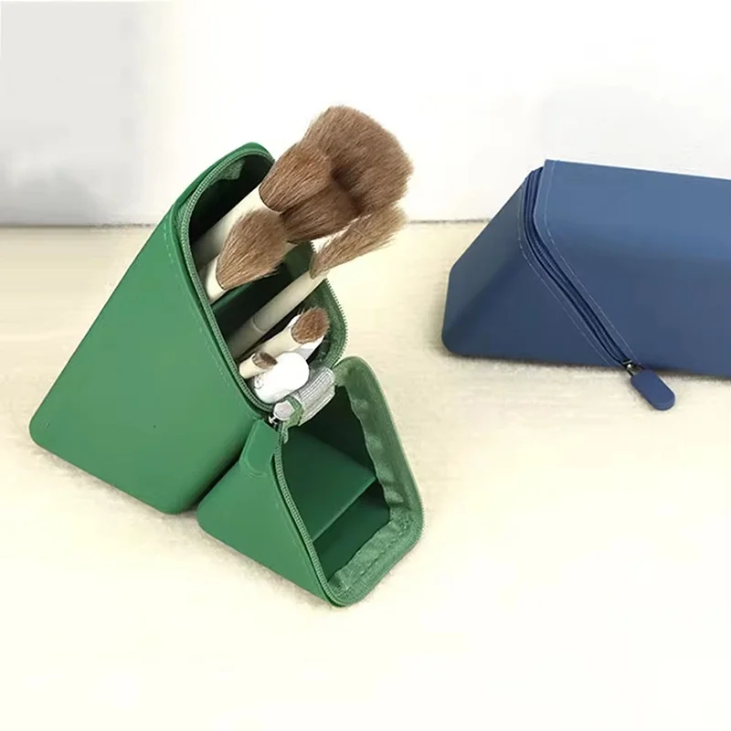 Chic Silicone Foldable Desk Organizer - Waterproof Multifunctional Stationery Holder