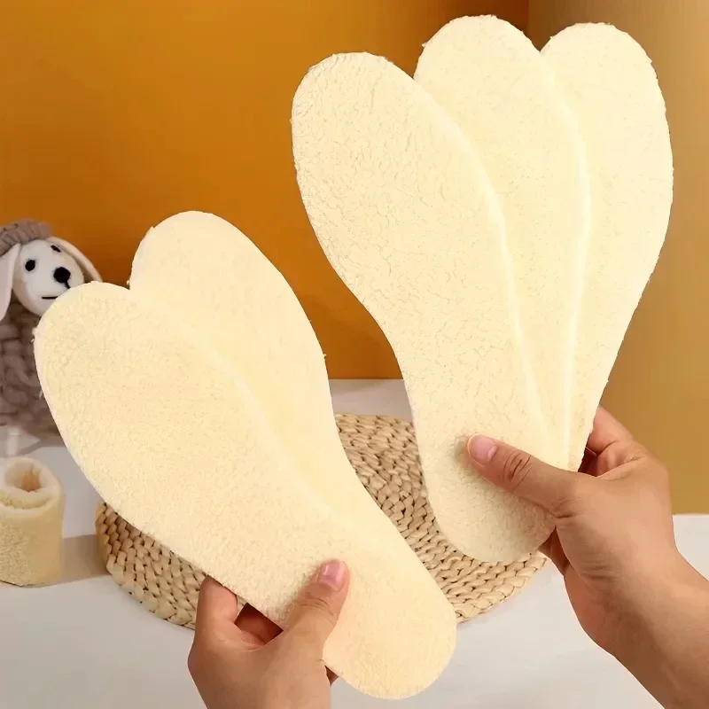 Solette addensate Inverno Imitazione Lana di agnello Caldi a prova di freddo Stivali da neve per uomo e donna Cuscinetto per piedi Sottopiede morbido personalizzabile_voghion.com