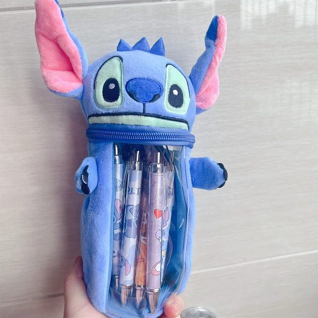 Disney Lilo and Stitch Canvas Pencil Case Anime Figures Zipper Pen Holder  Student Multi Function Pen Bag School Stationery Gifts - AliExpress