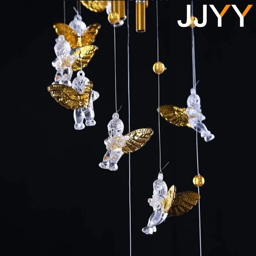 JJYY Angel Cupid Creative Wind Chime Pendant Warm Home Decoration Pendant Student Gift