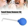 Tonsil Stone Remover Tonsil Stone Removal Tool Right Angle PVC Suction Ball Reduce Bad Breath Throat Suction Tube Mouth Cleaner 5