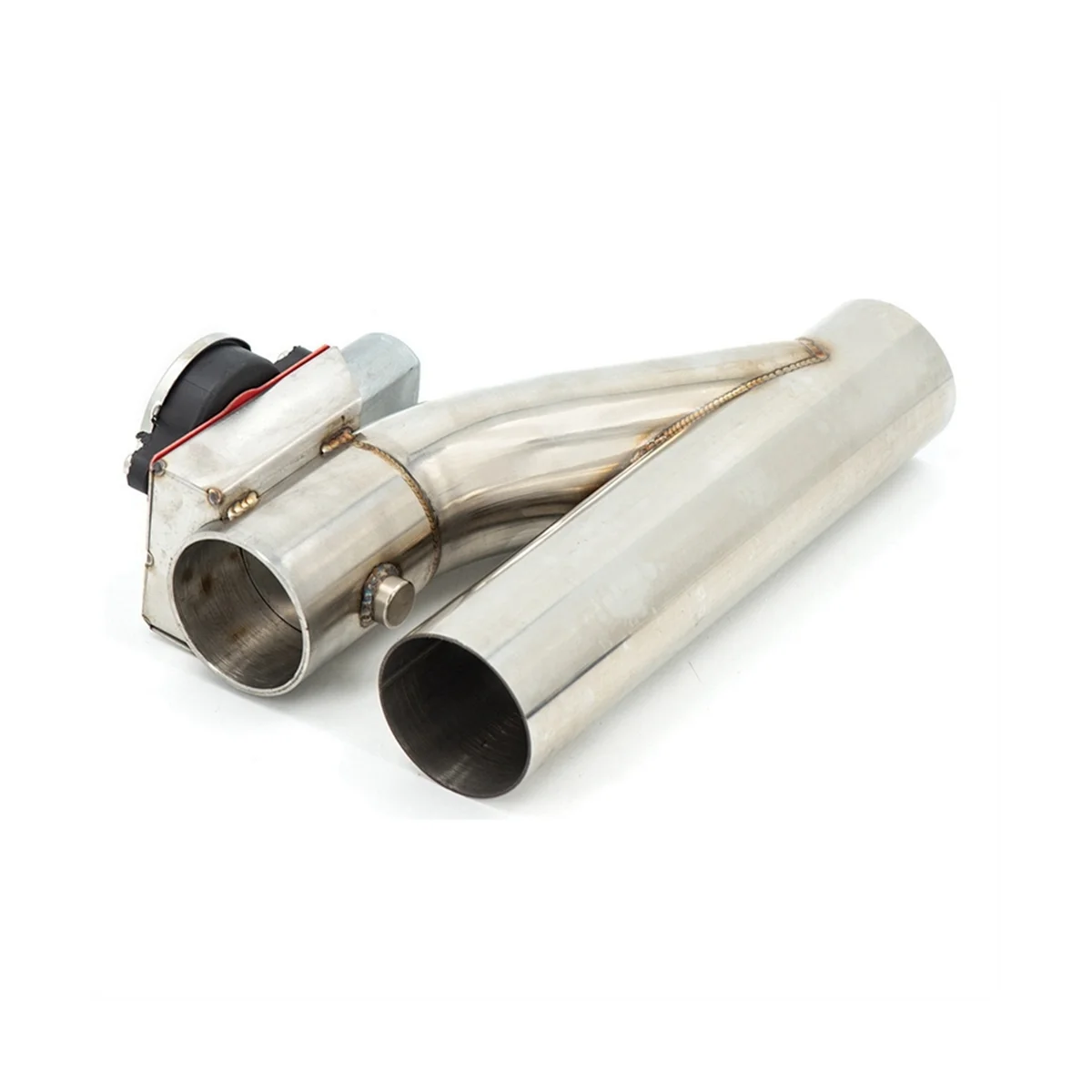 Universal 2.5In Dual Valve Electric Exhaust Shut-Off Valve System Y Exhaust Forsilencer Kit With Wireless Remote Control