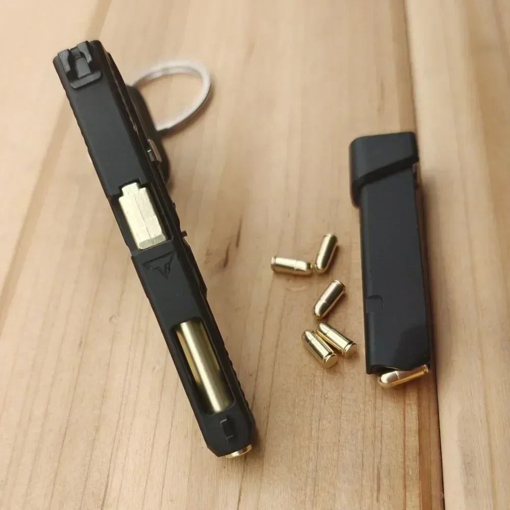2024 NEW 1:3 G17 G34 TTI Taran Tactical Alloy Empire PUBG Mini Pistol Keychain Gun Fidget Shell Ejection Free Assembly 6