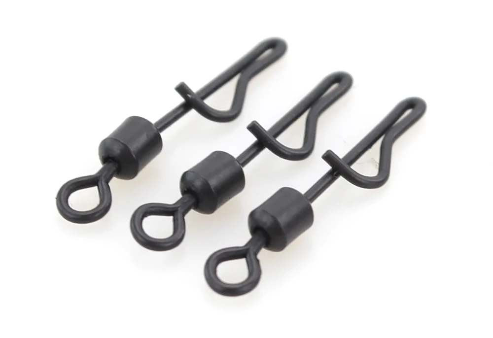 20 stücke Karpfen Angeln Schnell Ändern Swivel Snap Clips Angeln Stecker Roll Wirbel Angeln Terminal Tackle AE010 – Detail 6