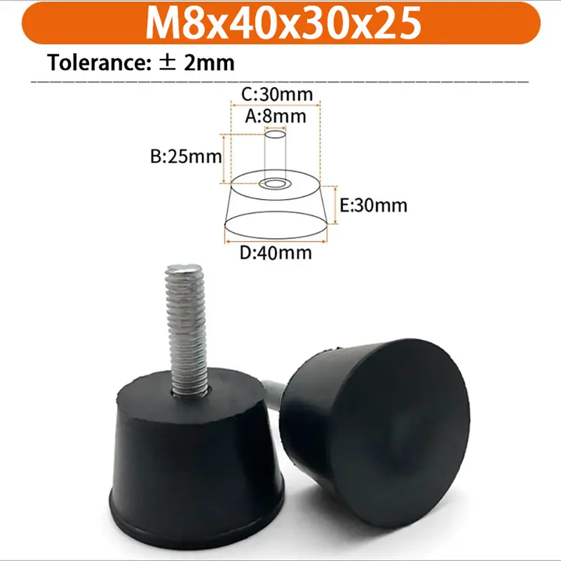 M6 M8 M10 Rubber Adjustable Feet Pad Feet Pad With Screw Table Chair Balck Leveling Foot Pad Furniture Leg Anti-shock Protection - Image 55