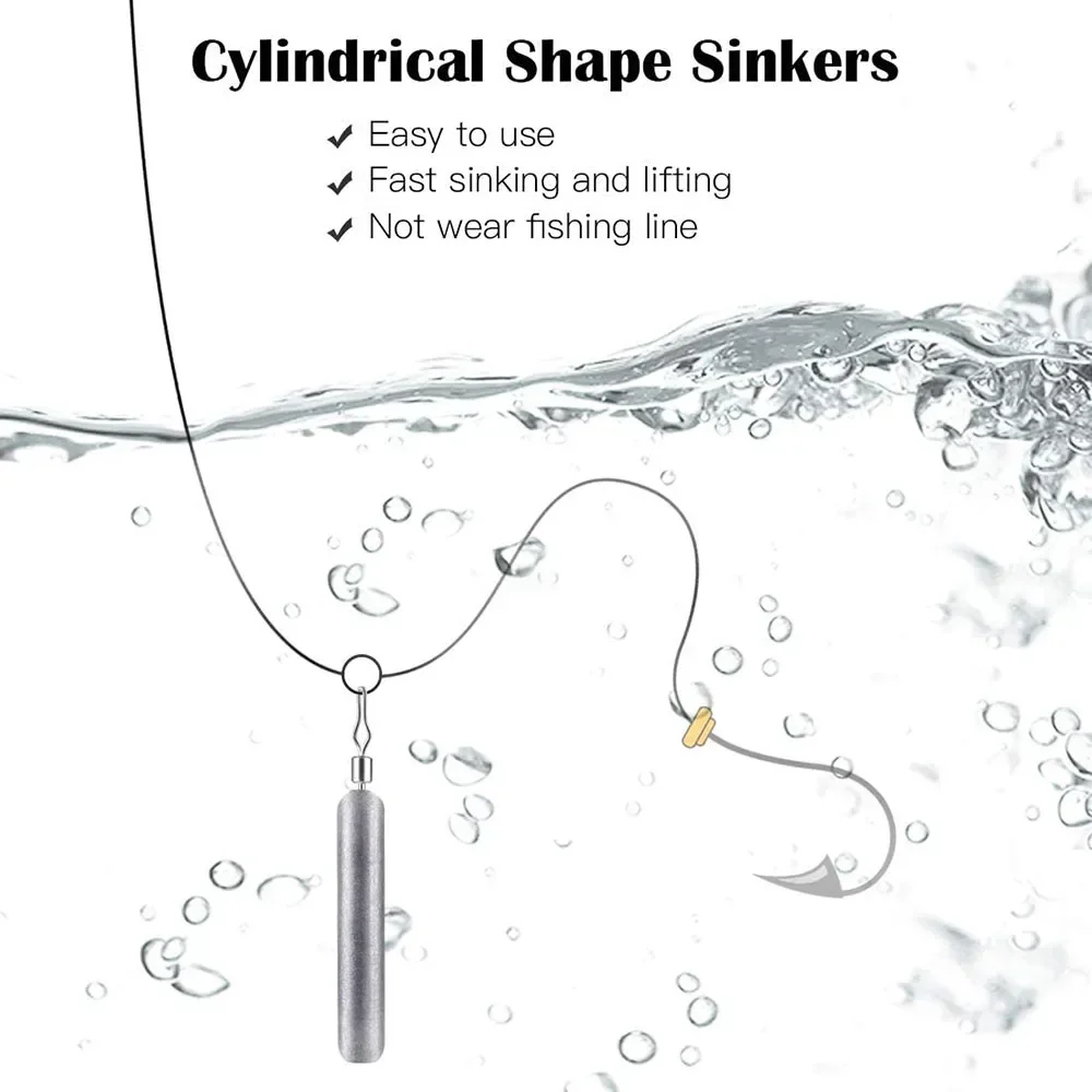 Fishing Counterweight Sinker Fishing Accessories Fishing Tackle 5pcs/10pcs 3.5g 5g 7g 10g 14g 20g Fishing Sinker Drop Shot Weight Sinkers Fishing Tackle Accessories
