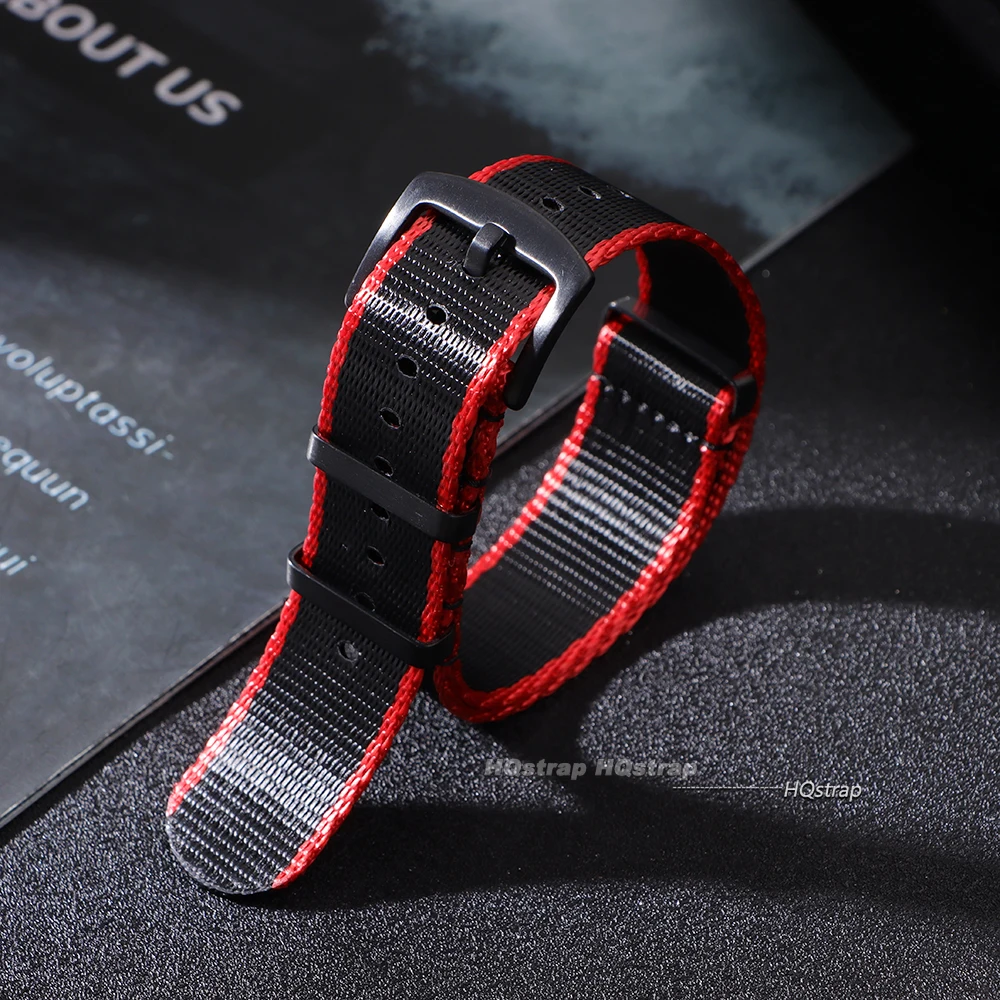 Multicolor Nylon Sport Watch Band with Universal Fit