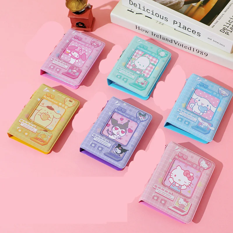 Album Cards Hello Kitty Y2k 3-Inch Storage Photo Album Cute Card Holder Mini Truck Accessories Collect Toys