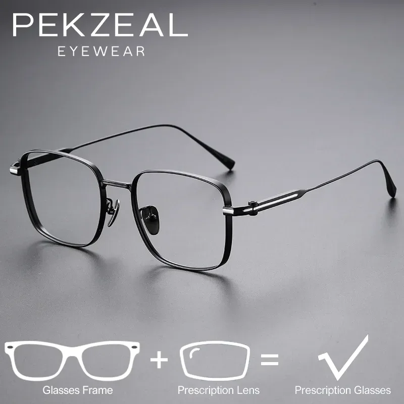 Saashi JMISUS Customised Square Progressive Prescription Glasses Men Ultralight TR90 Photochromic.
