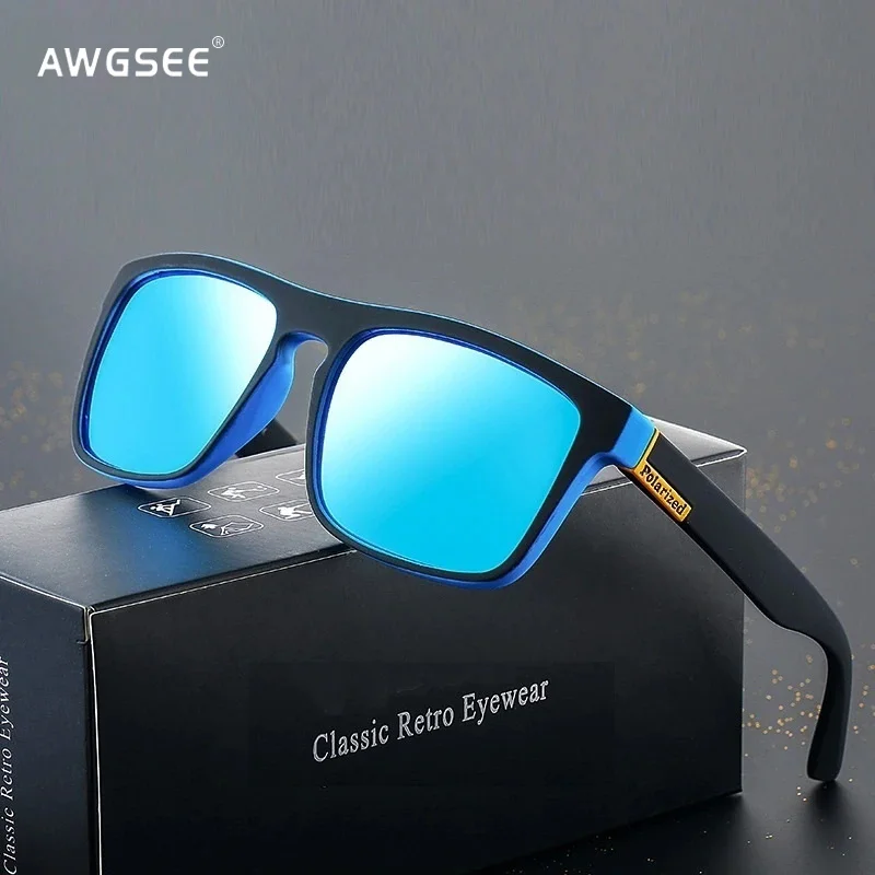 A pair Polarized Glasses Fashion Vintage Retro Driving Fishing Luxury Anti-glare Eyewear Eyepieces