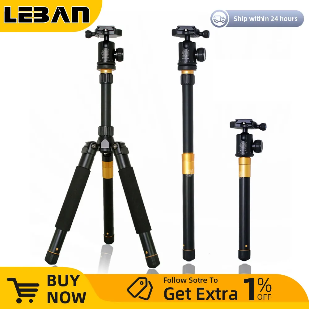 Andoer Professionele monopod draagbare aluminium