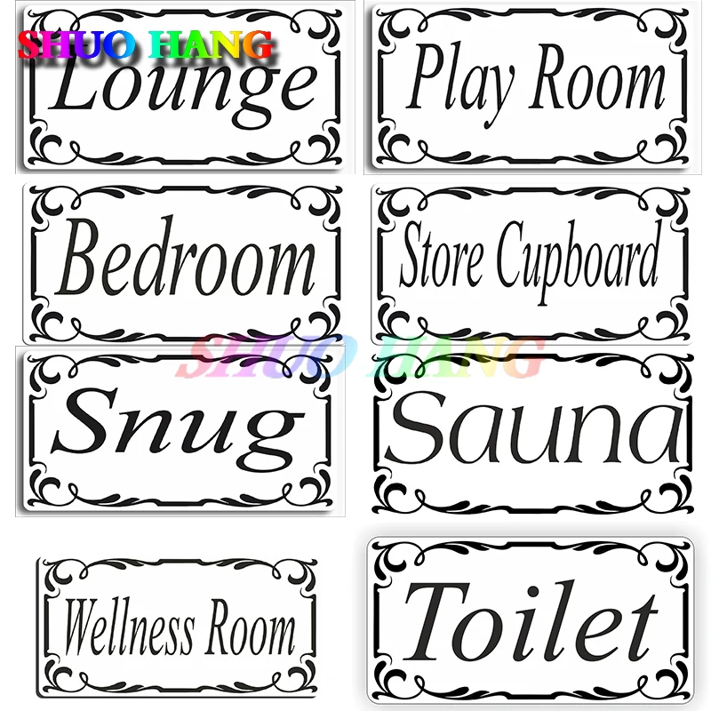 Self Adhesive Comfort Room Door, Restroom, Office, Storage Room, Lounge, Cabinet, Bedroom, Logo Vinyl Styling Sticker Decal PVC 3d door sticker european sea sky scenery mural wallpaper home door living room door sticker pvc self adhesive vinyl door decor