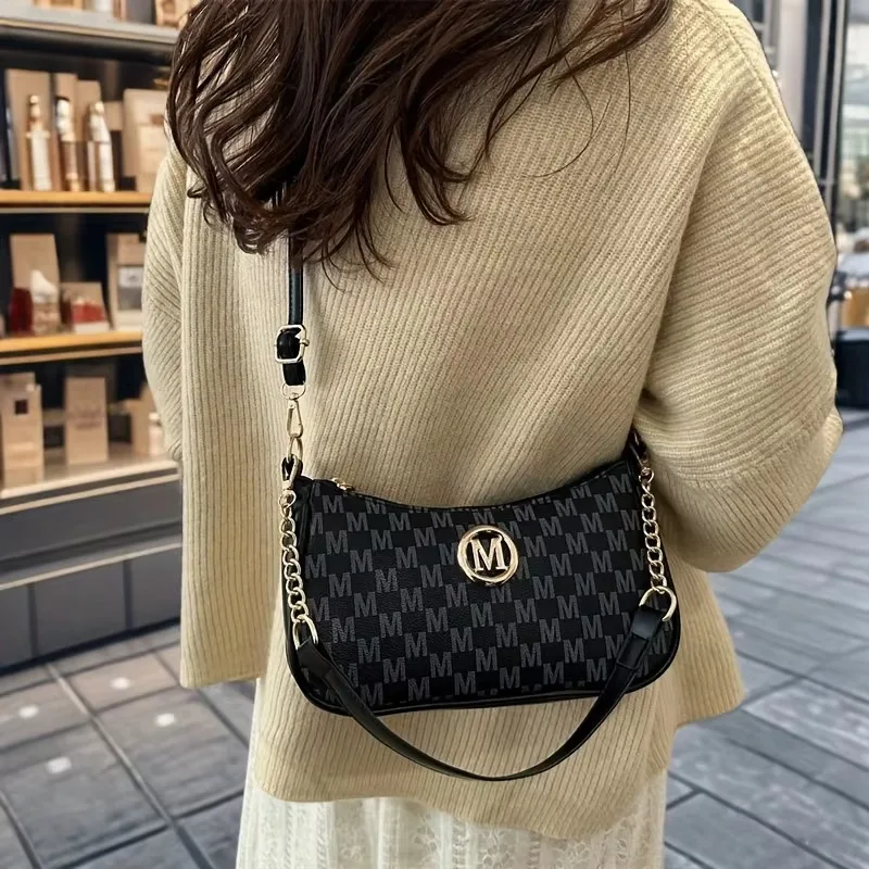 Vintage Style Women's Shoulder Bag With Adjustable Crossbody Strap_voghion.com