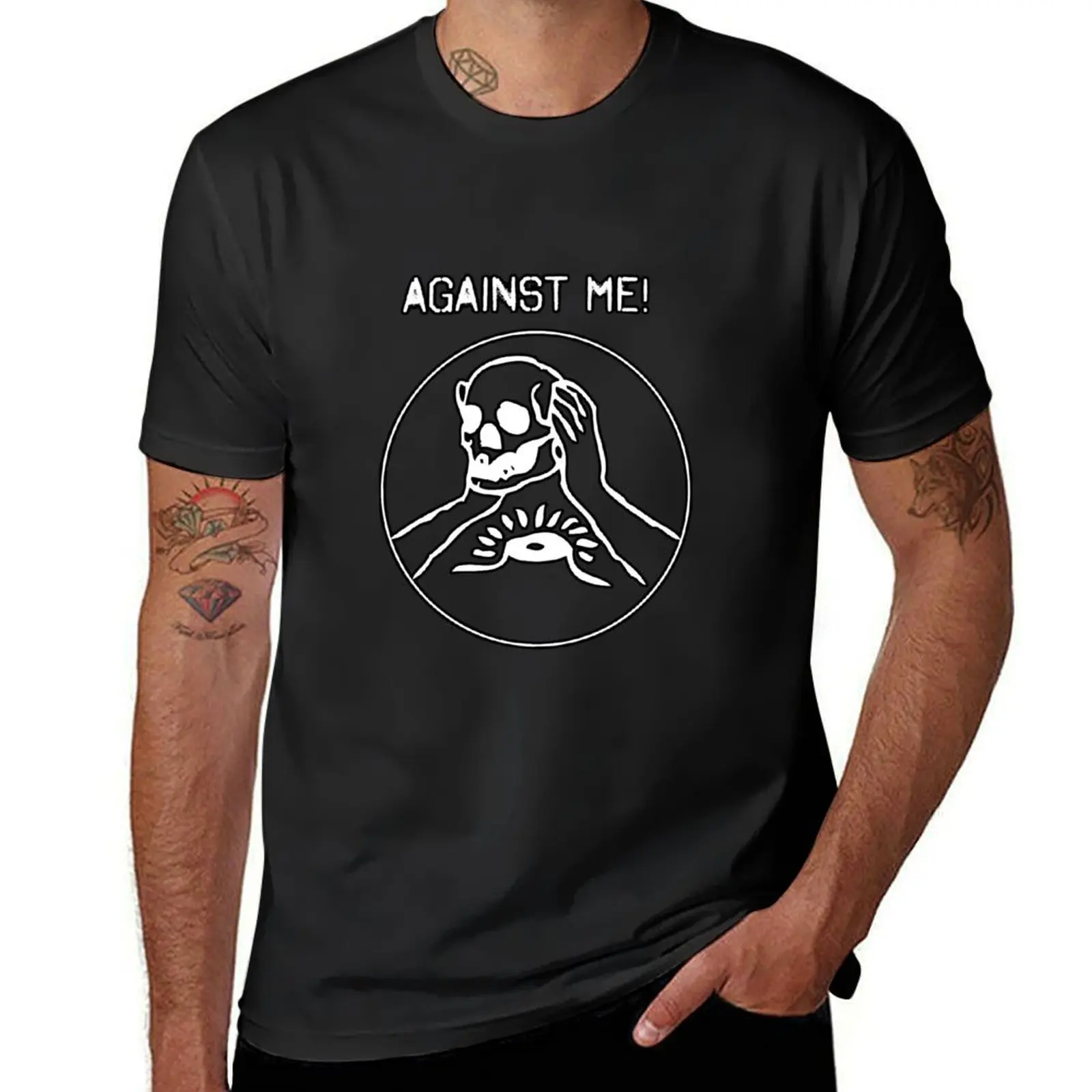 AGAINST ME! T-Shirt anime Aesthetic clothing sweat t shirts for men graphic