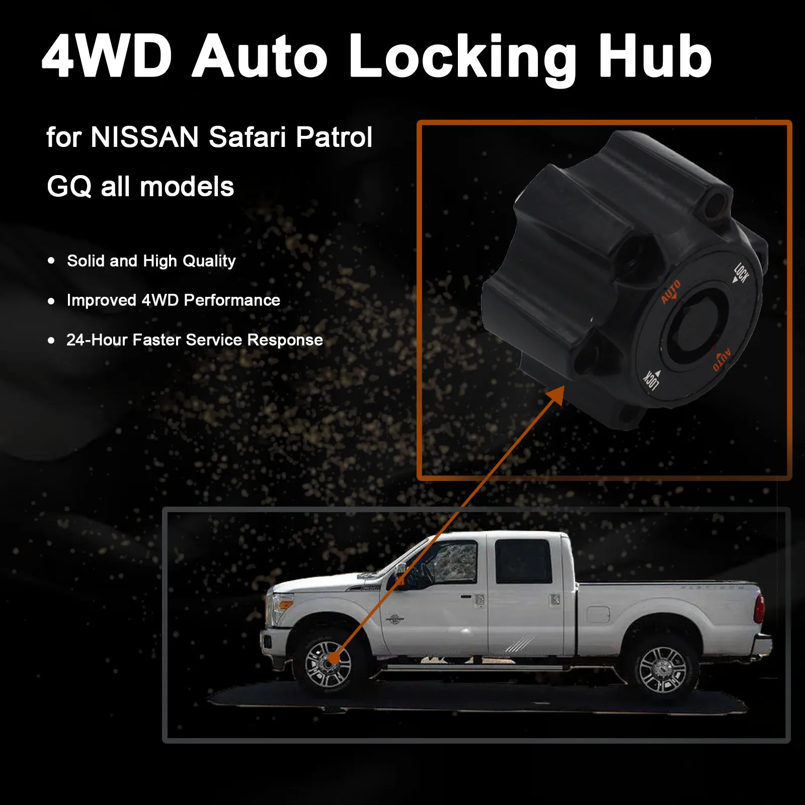 1pcs 40250-VB200 Y60 Y61 AT automatic Free wheel locking hub lock 31T Nissan Safari Patrol
