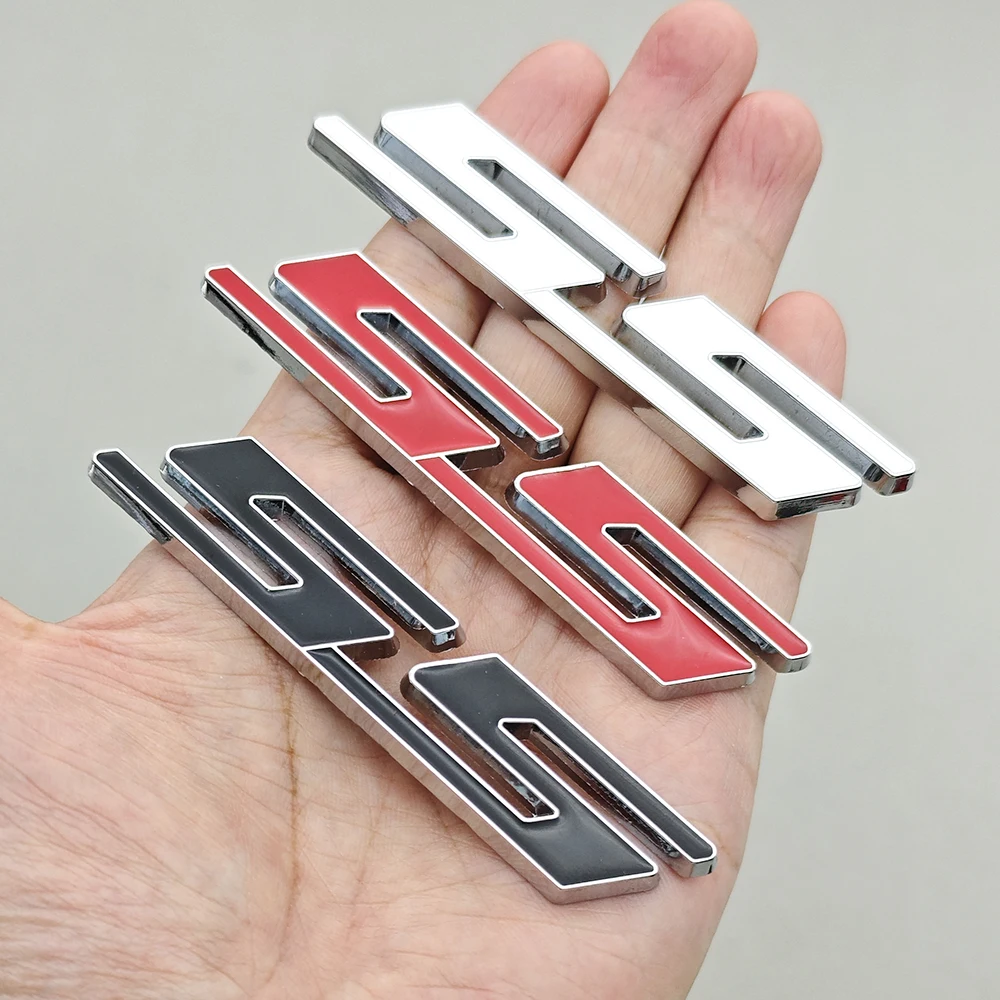 쉐보레 카마로 실버라도용 신차 스타일링 배지 3D 메탈 SS 로고 프론트 그릴 엠블럼 펜더 트렁크 스티커 데칼 액세서리