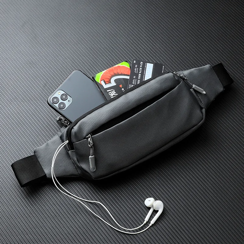 QUESHARK 4 Pockets Large Capacity Outdoor Sports Waist Bag Waterproof Close-fitting Running Bag Anti-theft Cash Register Bag 3
